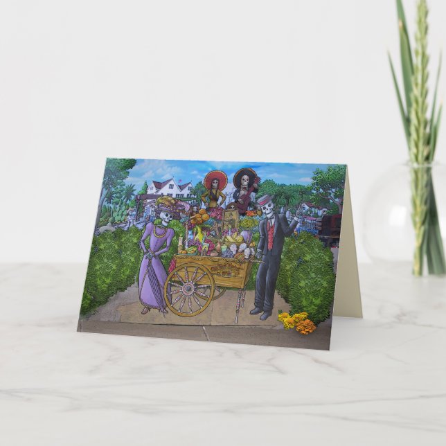 Dia de los Muertos Kort (Framsida)