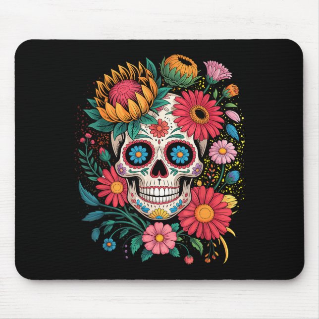 Dia De Los Muertos-kostym Dag för regeringen Musmatta (Framsidan)