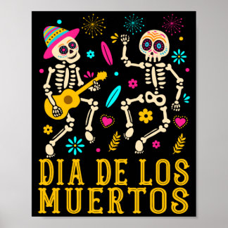Dia De Los Muertos-kostym Dag för regeringen Poster