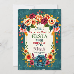 💀🎉Día de los Muertos Kronblad & Fantomer: Inbjudningar