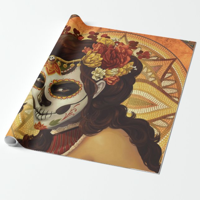 Dia De Los Muertos Kuddcase Presentpapper (Utrullad)