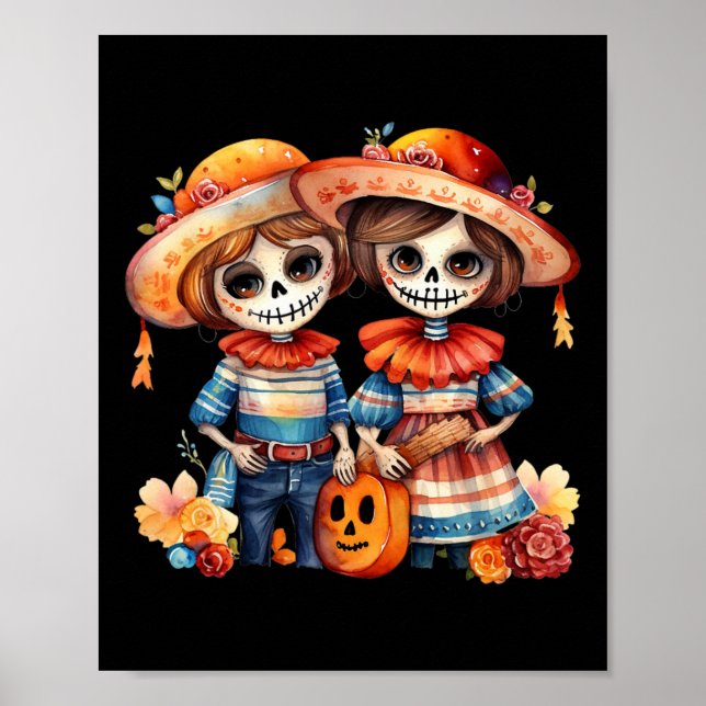 Dia De Los Muertos La Catrina Poster (Framsidan)