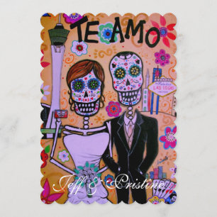 DIA DE LOS MUERTOS LAS VEGAS BRÖLLOP INBJUDNINGAR