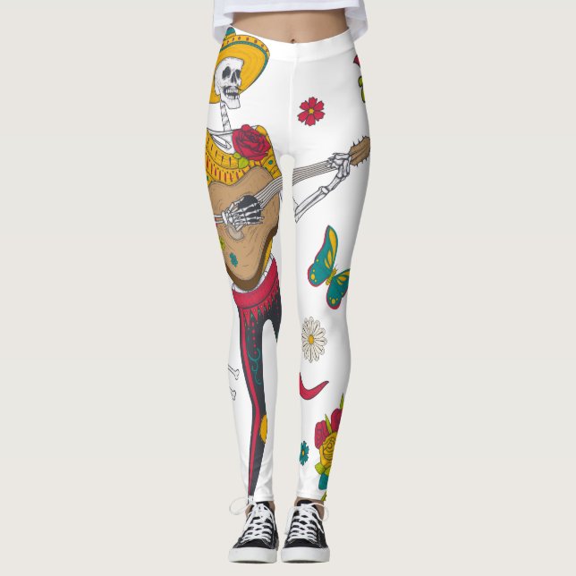 DIA DE LOS MUERTOS, Leggings (Framsida)