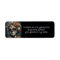 Dia de los muertos målade ansikte, anpassade
