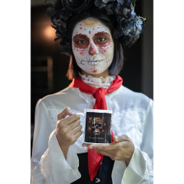 Dia de los Muertos målade skalle anpassade Benporslin Mugg