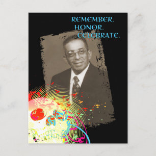 dia de los muertos memorial firande (hi-fi) inbjudan vykort