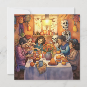 Dia de los Muertos, Memorials och Feasts Inbjudningar