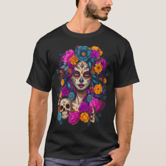 Dia De Los Muertos Mexican Day Of The Dead Sugar T Shirt