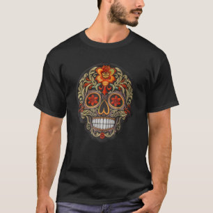 Dia De Los Muertos Mexiko Sugar Skull La Catrina H T Shirt