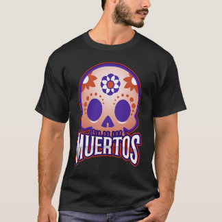 Dia de los muertos Modern colourful Skull T Shirt