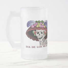 Dia de los Muertos [mugg] Frostat Ölglas