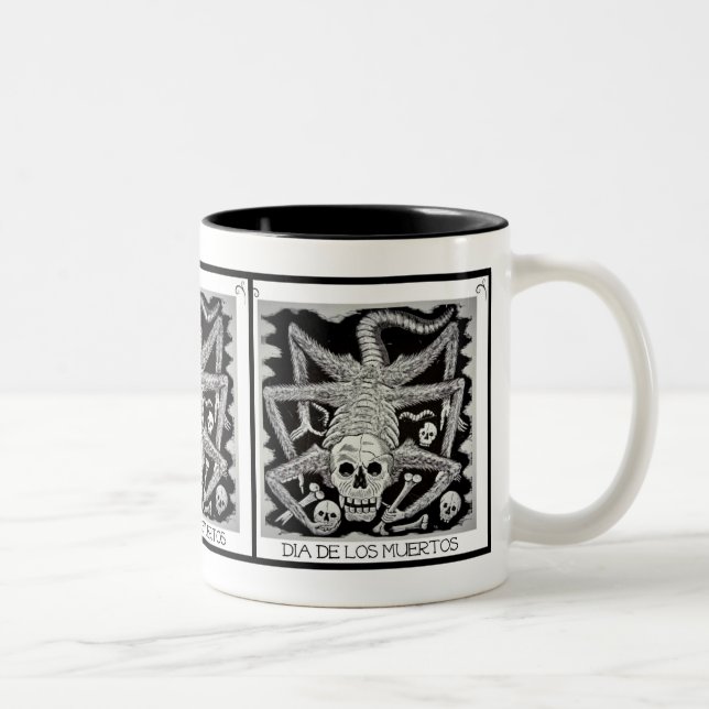 Dia De Los Muertos-mugg Två-Tonad Mugg (Höger)