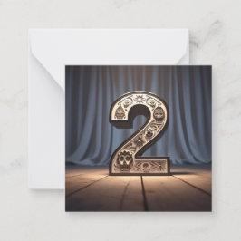 Día de los Muertos number - The Card of 2 Anteckningskort