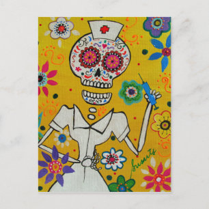 Dia de los Muertos Nurse Vykort