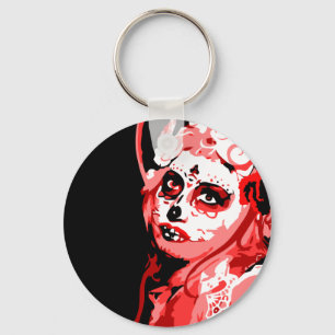 dia de los muertos nyckelring