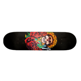 Dia de Los Muertos Old School Skateboard Bräda 21,6 Cm
