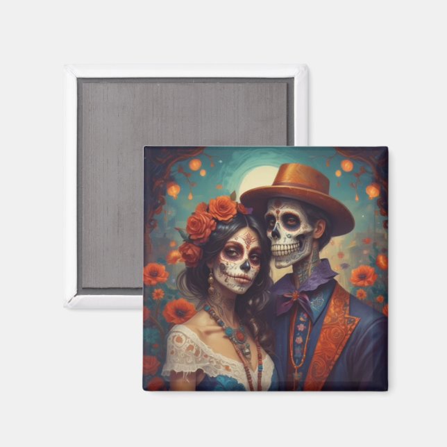 Dia de los Muertos-par Magnet (Front/Back)