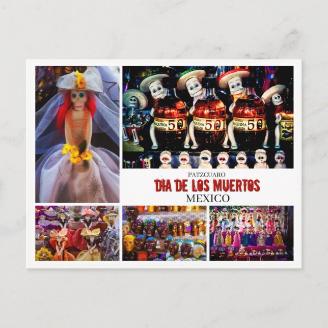 Día De Los Muertos, Patzcuaro, Mexiko-vykort Vykort (Framsida)