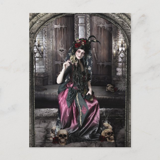 Dia De Los Muertos Postcard Vykort (Framsida)