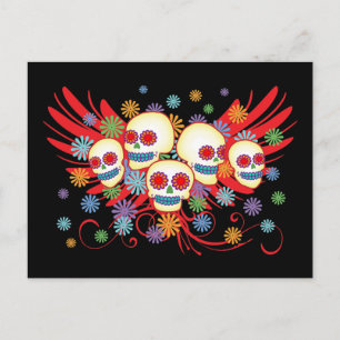 Dia de los Muertos Postcard Vykort