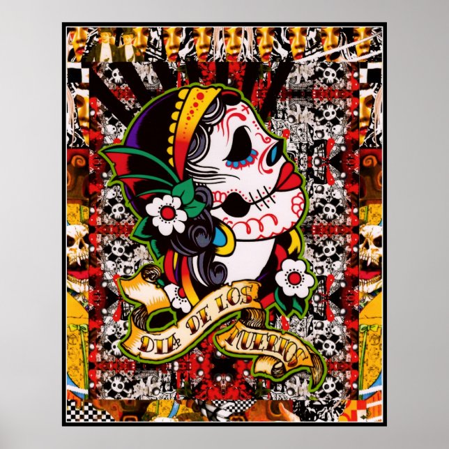 Dia De Los Muertos Poster (Framsidan)