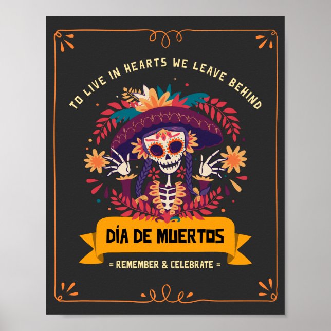 Dia De Los Muertos Poster (Framsidan)