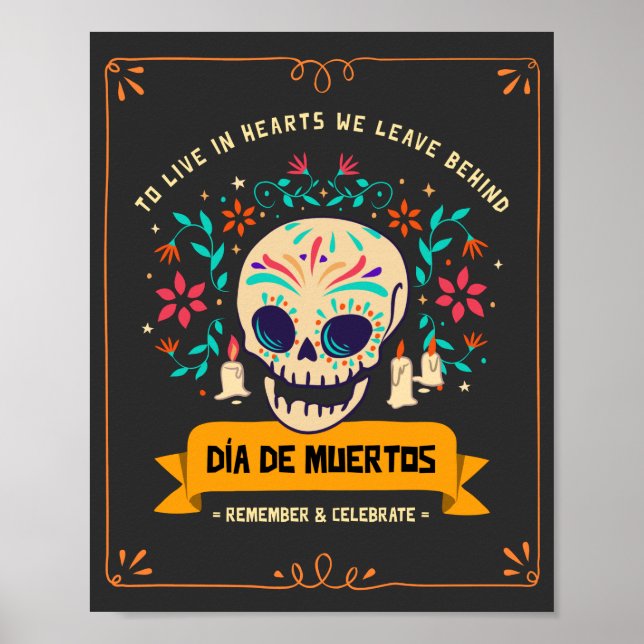 Dia De Los Muertos Poster (Framsidan)