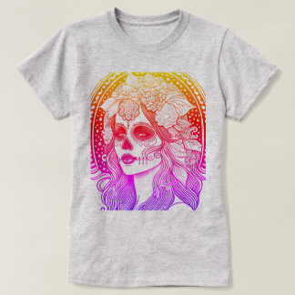 Día De Los Muertos, regenbogenfarben T Shirt