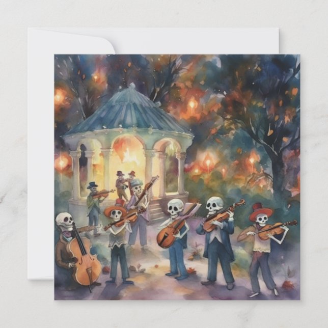 "Dia de los Muertos", Rhythms of Firande Inbjudningar (Framsida)