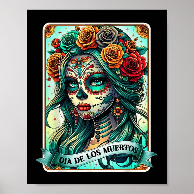 Dia de Los Muertos Ro: De grönas kvinnodag Poster (Framsidan)
