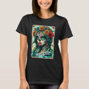 Dia de Los Muertos Ro: De grönas kvinnodag T Shirt