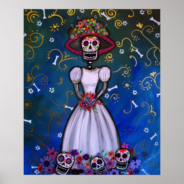 Dia de los muertos Senorita Bride Poster (Framsidan)