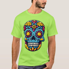 Dia de los Muertos skalle 10 T Shirt