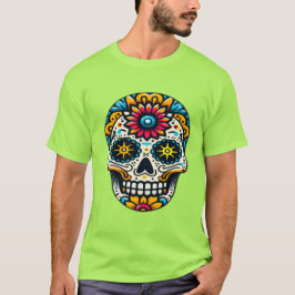 Dia de los Muertos skalle 11 T Shirt