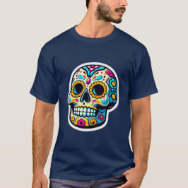 Dia de los Muertos skalle 3 T Shirt