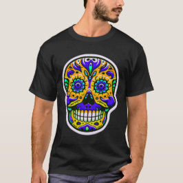 Dia de los Muertos skalle 8 T Shirt