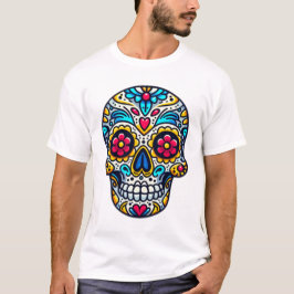 Dia de los Muertos skalle 9 T Shirt