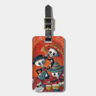 Dia de Los Muertos Skeleton Mariachi Trio Bagagebricka