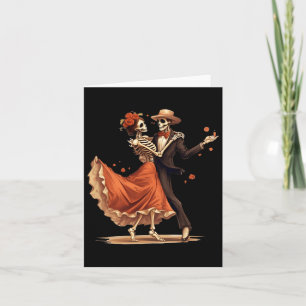 Dia De Los Muertos Skeletons Dancing Mexican Day O Kort