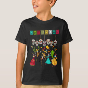 Día De Los Muertos Skelett - Mexikanska Dagen för T Shirt