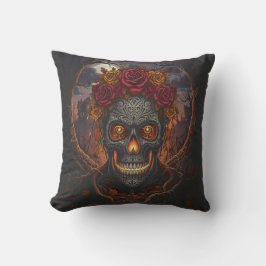 Día de los Muertos Skull, Gothic dekorativ kudde