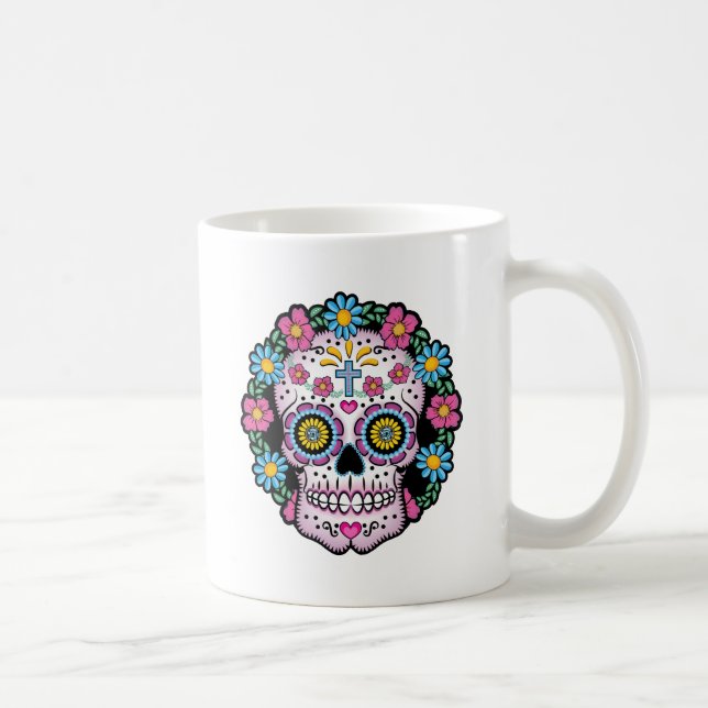 Dia de los Muertos Skull Kaffemugg (Höger)