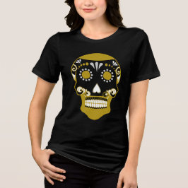 Día De Los Muertos Skull Skriv ut T Shirt