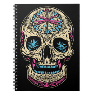 Dia De Los Muertos Sugar Skull Anteckningsbok