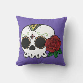 Dia de los Muertos Sugar Skull Kudde