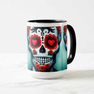 Dia de Los Muertos Sugar Skull Mugg