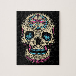 Dia De Los Muertos Sugar Skull Pussel