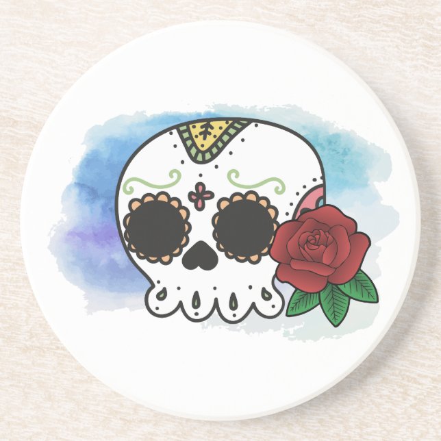 Dia de los Muertos Sugar Skull Underlägg (Framsidan)
