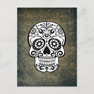 Dia De Los Muertos Sugar Skull Vykort